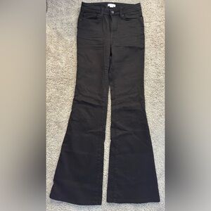 Good American Black Flare Jeans size 4